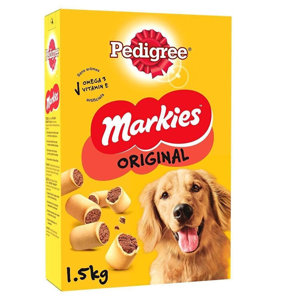 Pedigree - Biscuits Fourr&eacute;s Markies Original pour Chien - 1,5Kg Image num&eacute;ro 1