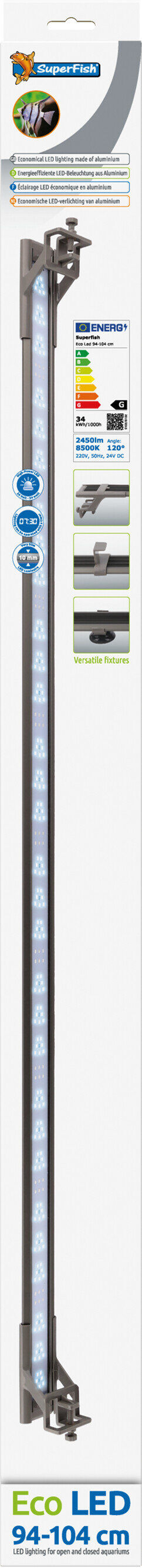Superfish - Eclairage Rampe Eco LED pour Aquarium - 94/104cm/34W Image num&eacute;ro 3
