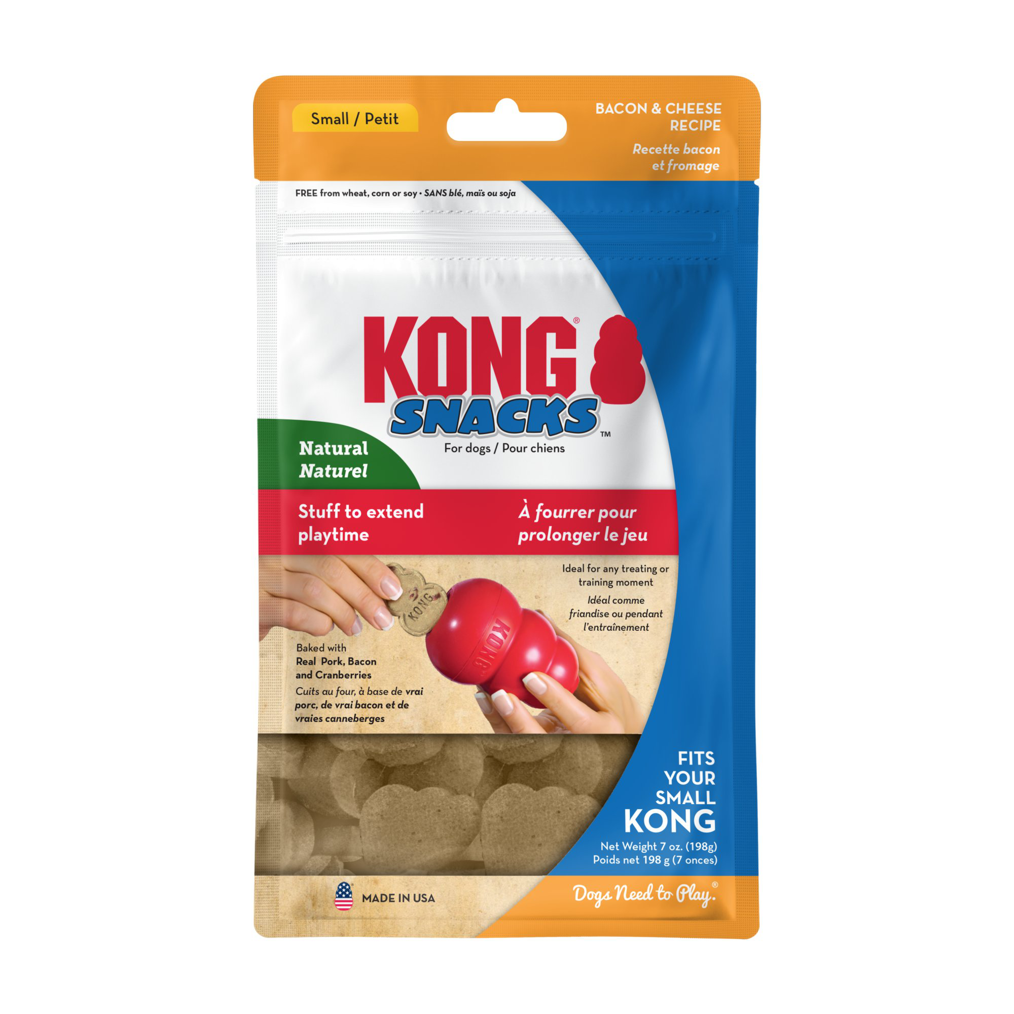 KONG - Friandises Snacks Bacon & Fromage pour Chiens - S Image num&eacute;ro 1