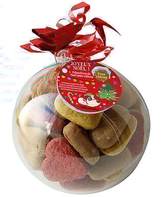 Wouapy - Boule Friandises Canibull Noël à la Viande pour Chien - 205g