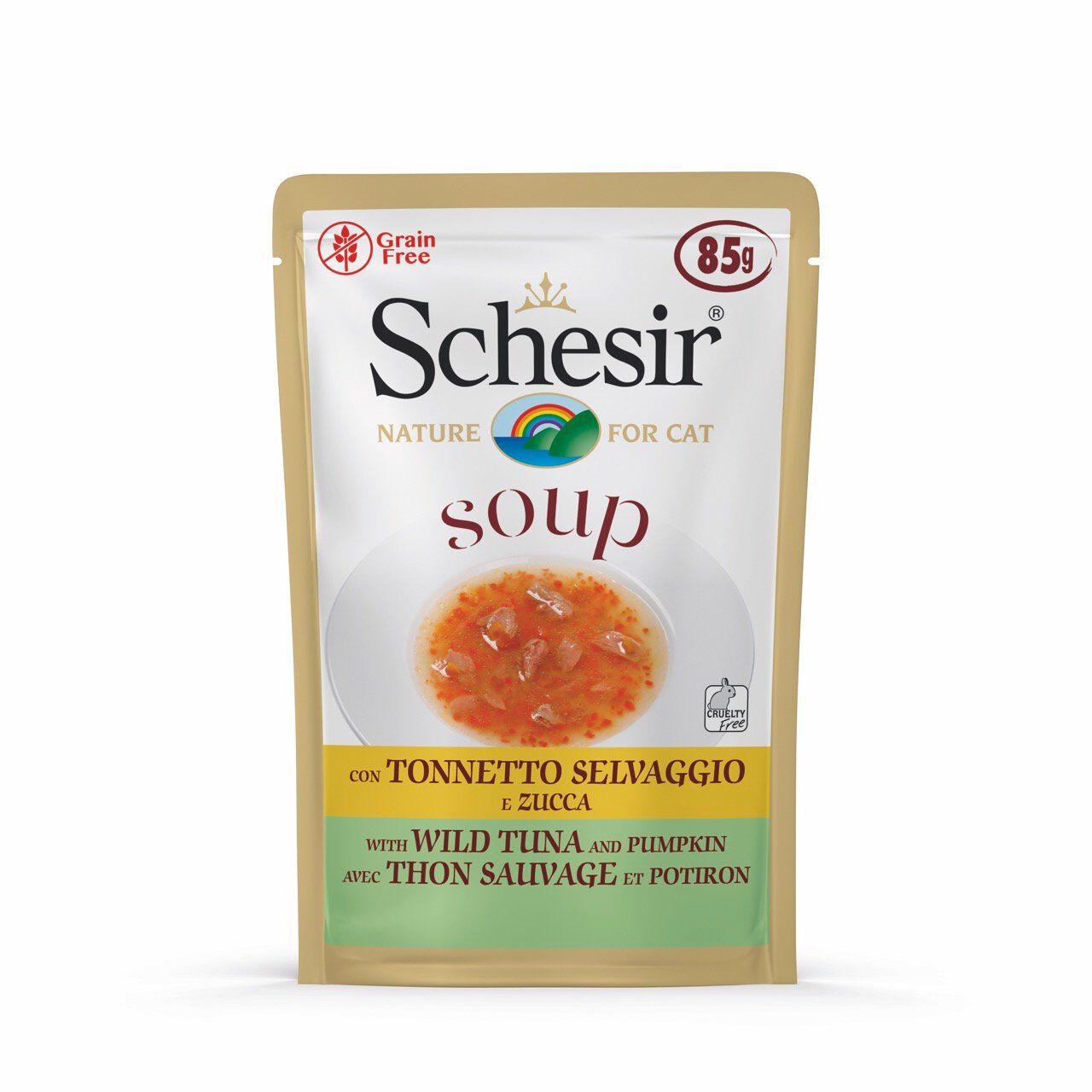 Schesir - Soupe au Thon Sauvage et Citrouille pour Chat - 85g Image num&eacute;ro 2