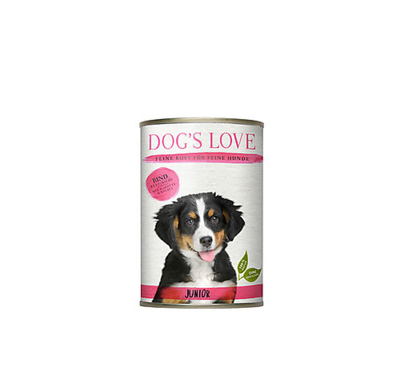 Dog's Love - Boite Menu Complet 100% Naturel au Bœuf pour Chiots - 200g image number null