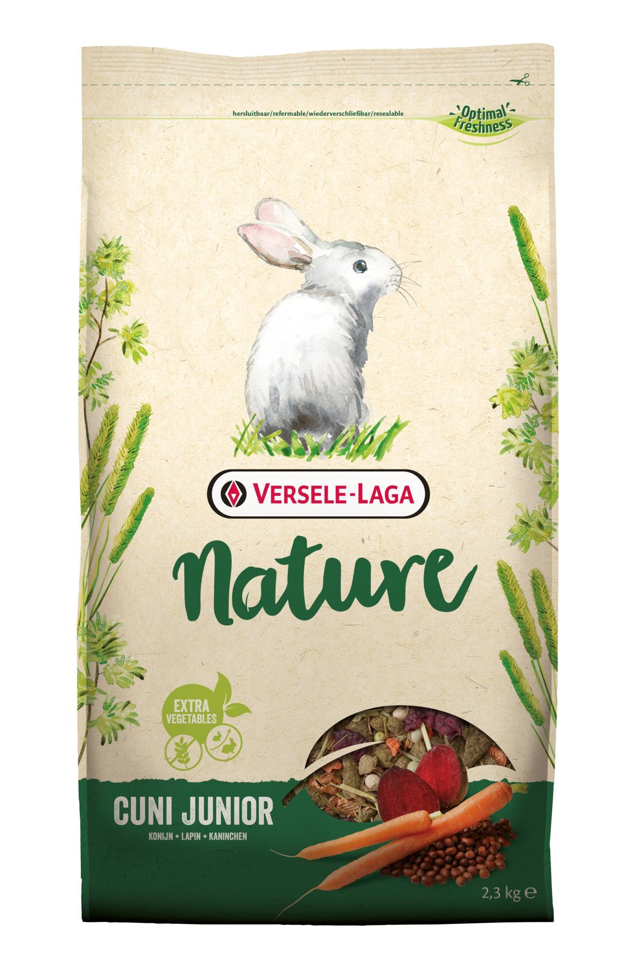 Versele Laga - Aliment NATURE Cuni Junior pour Lapereaux - 2,3Kg Image num&eacute;ro 1
