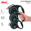 Flexi - Laisse &agrave; Enrouleur Black Design S Sangle - 5m/ Noir/Bleu Indicateur image num&eacute;ro 9
