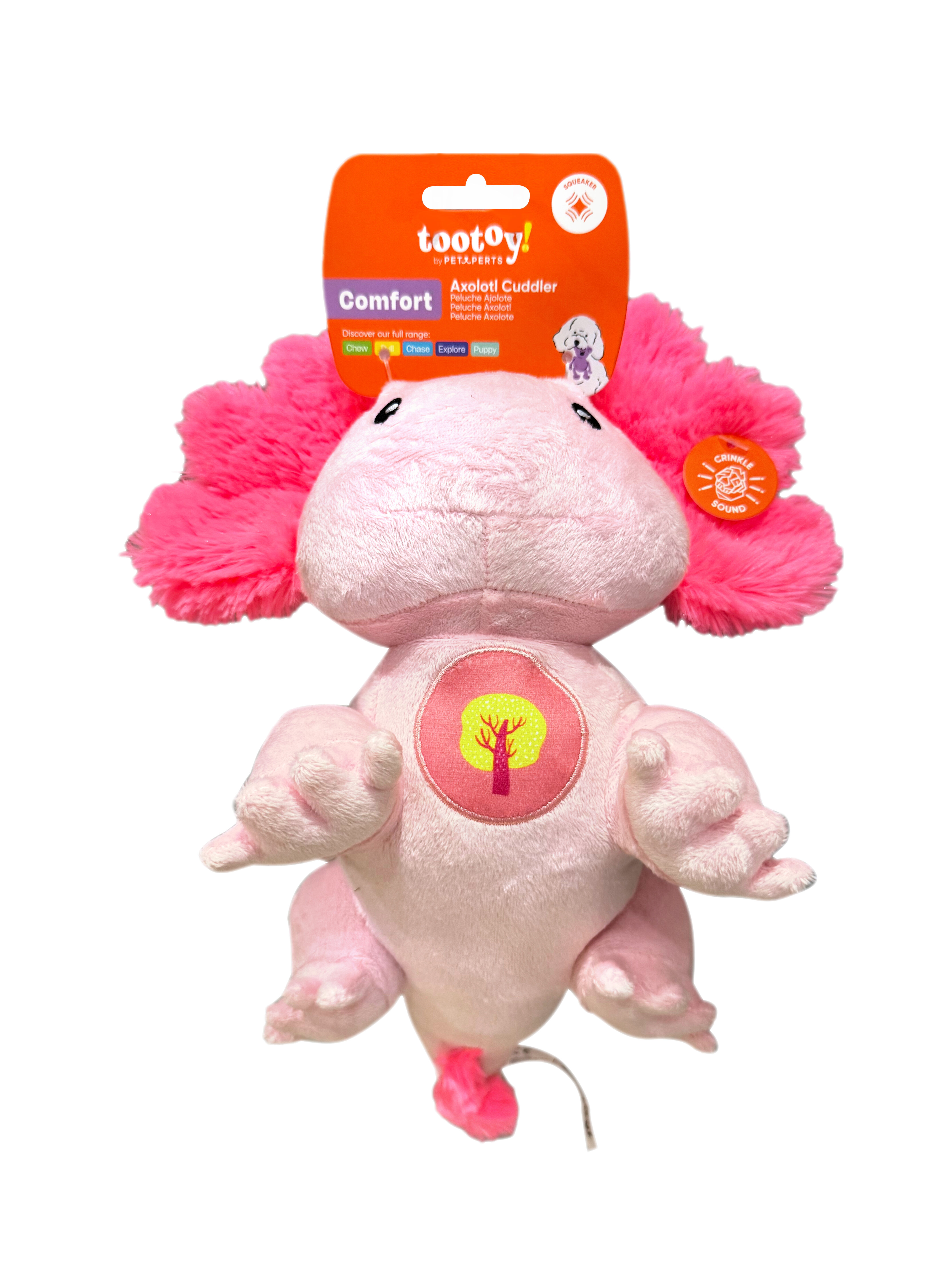 Tootoy! - Peluche Axolotl R&eacute;sistante pour Chiens - 31cm Image num&eacute;ro 2