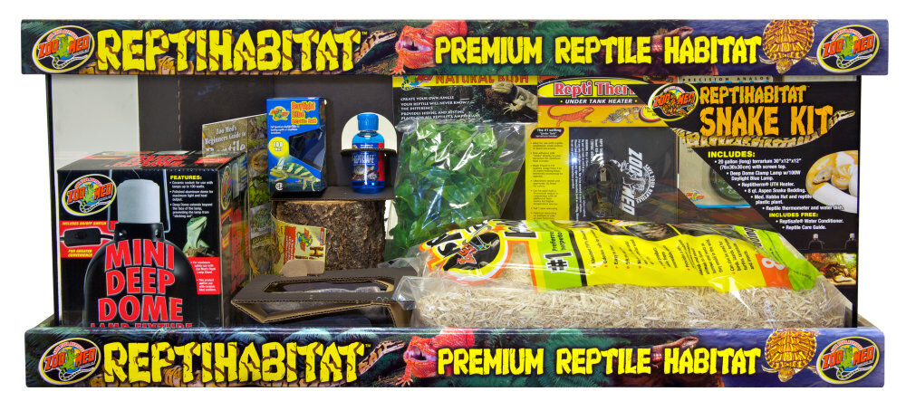 Zoomed - Kit Terrarium ReptiHabitat pour Serpent - 76X30X30CM Image num&eacute;ro 1
