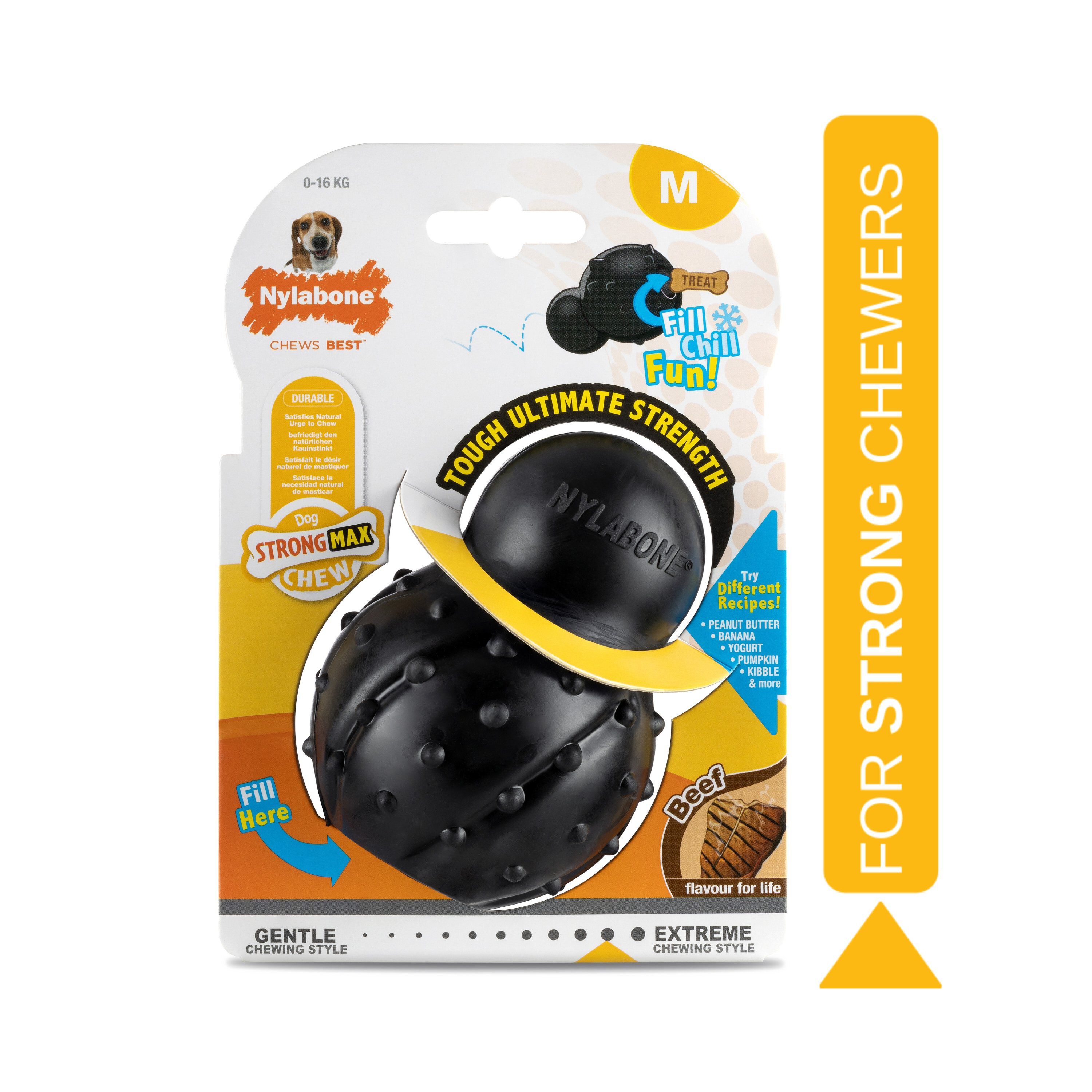 Nylabone - Jouet &agrave; M&acirc;cher Beef MAX Strong Cone Chew - M Image num&eacute;ro 2