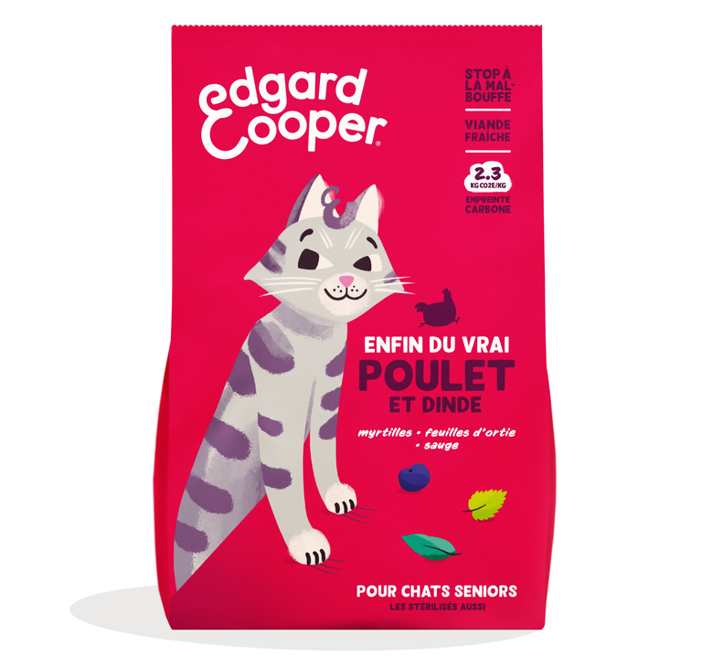 Edgard & Cooper - Croquettes à la Dinde et au Poulet pour Chat Senior - 2Kg Image numéro 1 Edgard & Cooper - Croquettes à la Dinde et au Poulet pour Chat Senior - 2Kg Image numéro 1