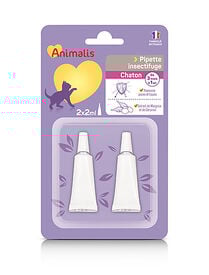 Animalis - Répulsif Insectifuge en Pipette pour Chaton - 2x2ml