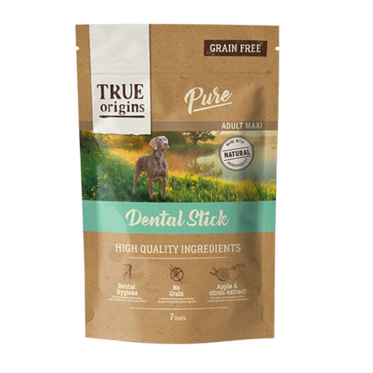 True Origins Pure - Sticks Dentaires Sans C&eacute;r&eacute;ales pour Grands Chiens - x7 Image num&eacute;ro 1