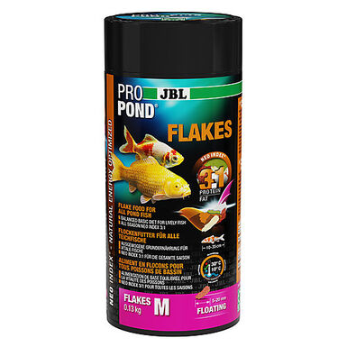 JBL - Aliment Propond Flakes M pour Koïs et Poissons de Bassin - 130g