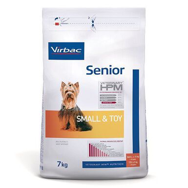 Virbac - Croquettes Veterinary HPM Senior Small & Toy pour Chiens - 7Kg