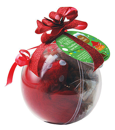 Wouapy - Boule No&euml;l Friandises + Jouet au Poulet pour Chat - 25g Image num&eacute;ro 1