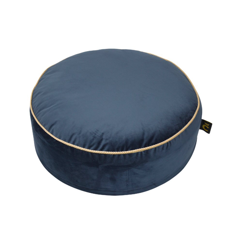 Comme Un Roi - Pouf Palace Bleu pour Chien - 70cm Image numéro 1 Comme Un Roi - Pouf Palace Bleu pour Chien - 70cm Image numéro 1
