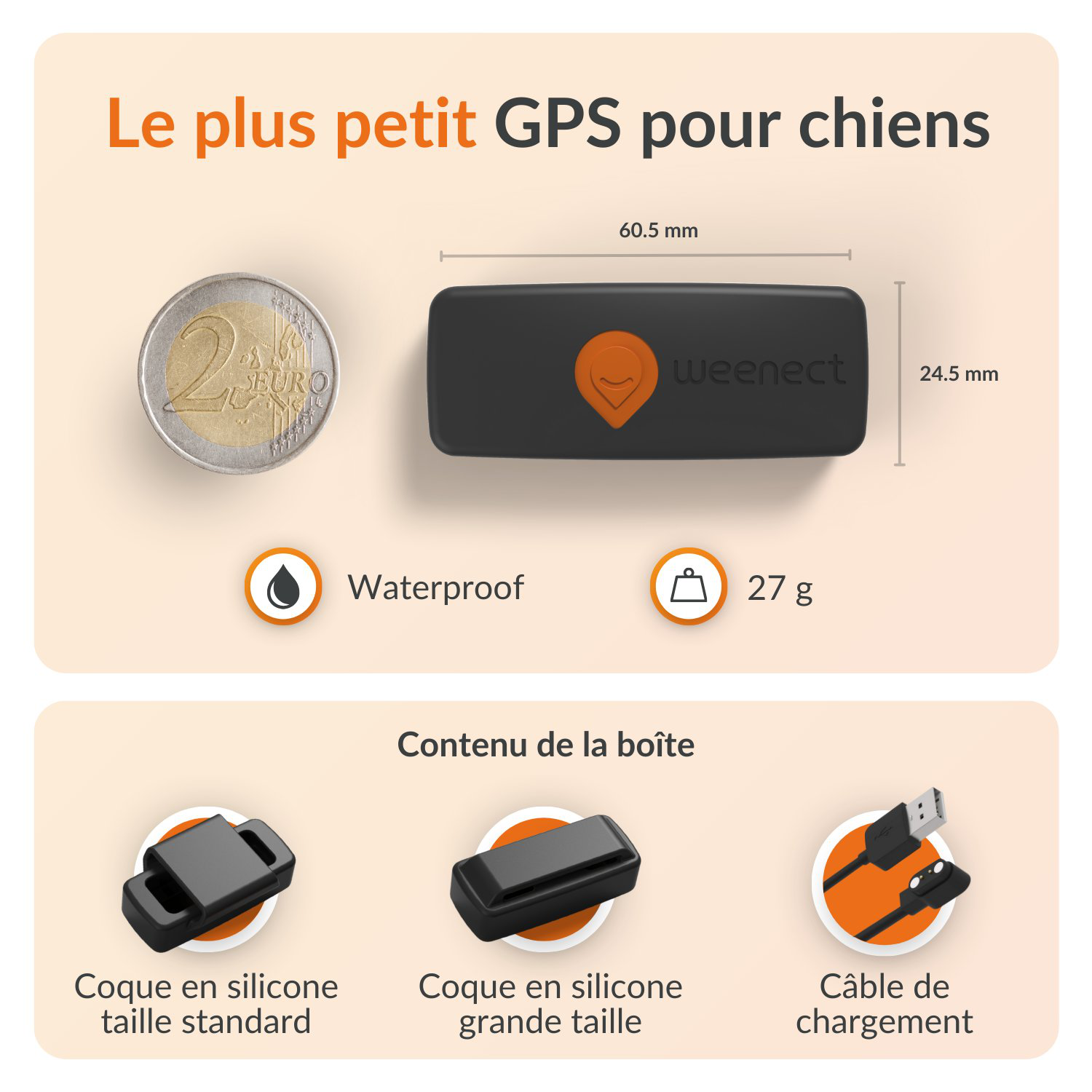 Weenect - Traceur GPS L/XL Edition 2023 pour Chiens - Noir Image num&eacute;ro 7