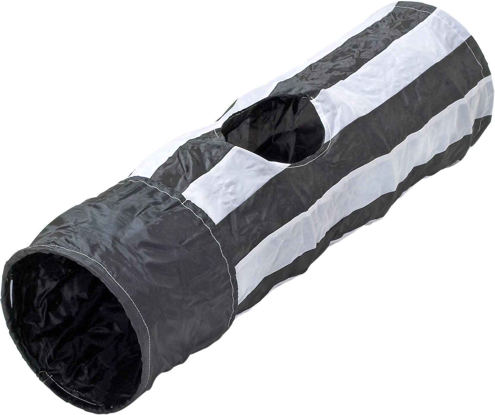 Flamingo - Tunnel F&eacute;line Noir et Blanc pour Chats - 50cm/ &Oslash;25cm Image num&eacute;ro 1