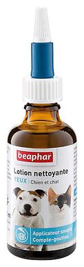 Beaphar - Lotion Nettoyante des Yeux avec Applicateur Souple pour Chiens et Chats - 50ml