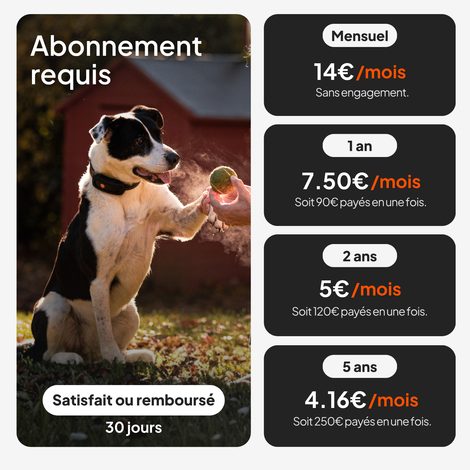 Weenect - Collier GPS XT Chiens - Noir Image num&eacute;ro 6