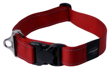 Rogz - Utility Collier Réfléchissant Rouge - 40 MM