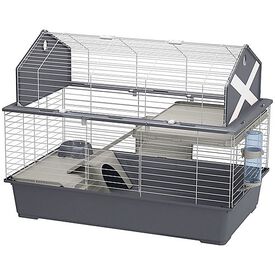 Ferplast - Cage Barn 100 en Plastique et Métal pour Lapins - 96x57x73cm