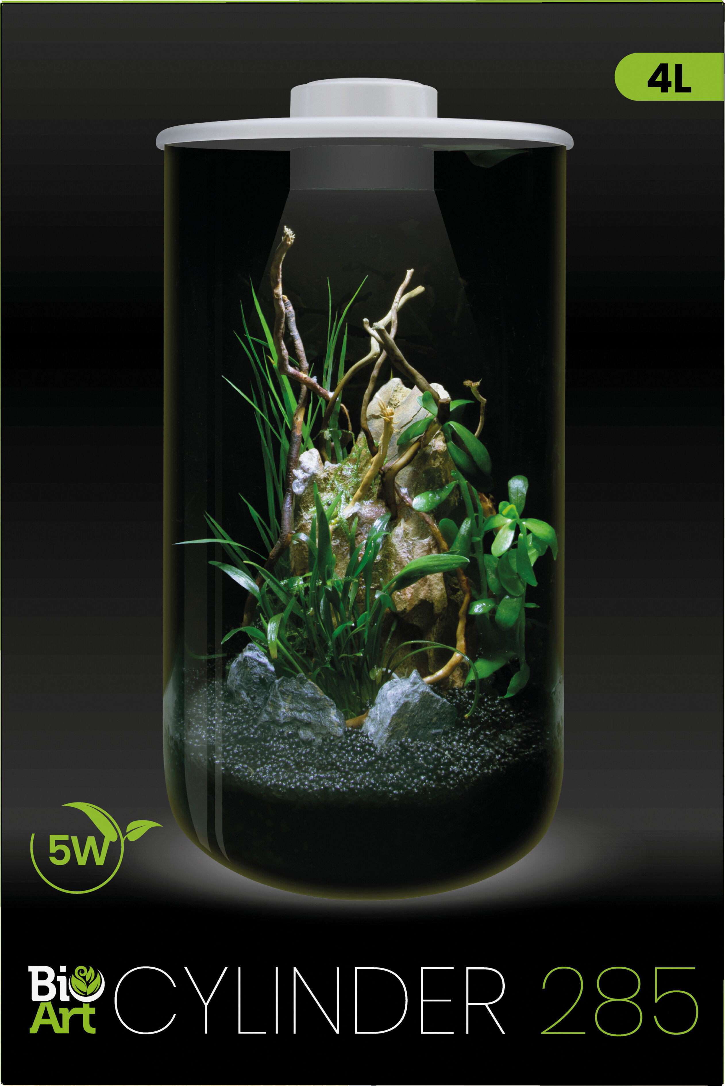 BioArt - Terrarium Cylinder 285 Led 4L pour Plantes - Blanc Image num&eacute;ro 3