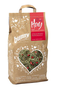 BunnyNature - MonFoinFavori Foin de prairies préservées Fraise-Menthe poivrée - 100g