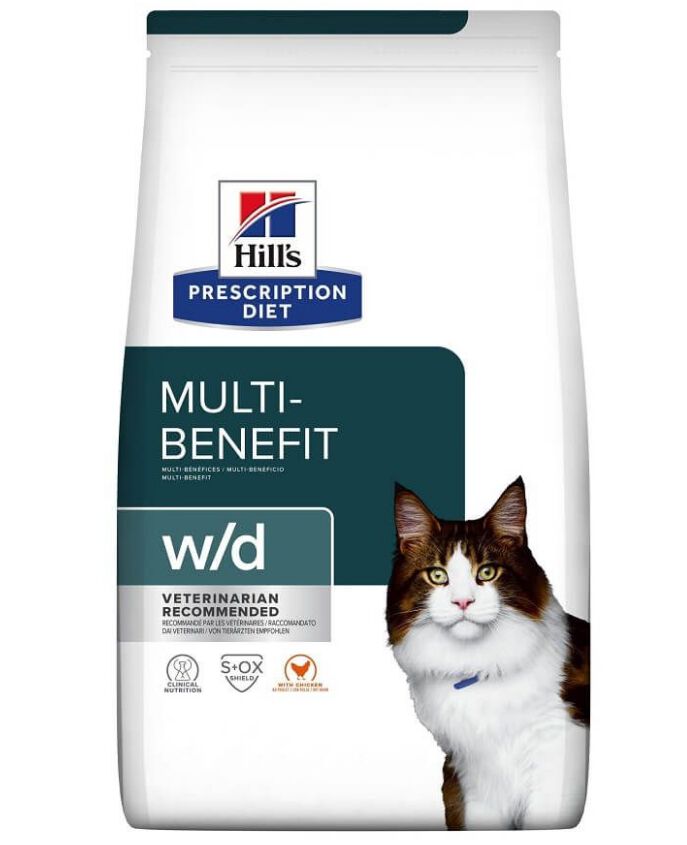 Hill's - Croquettes Prescription Diet Multi-Benefit w/d pour Chats - 3Kg Image num&eacute;ro 1