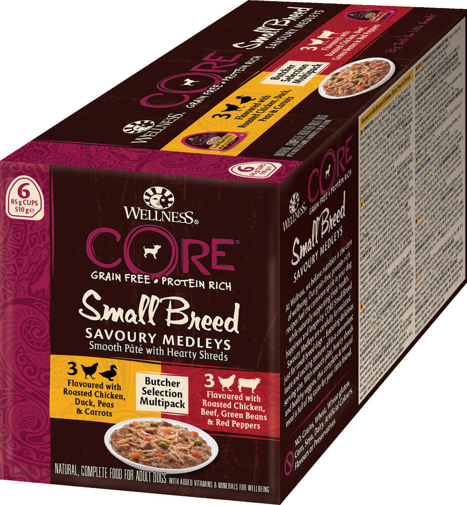 Wellness CORE - S&eacute;lection de Boucher Savoury Medleys pour Chien Petite Race - 510g Image num&eacute;ro 1
