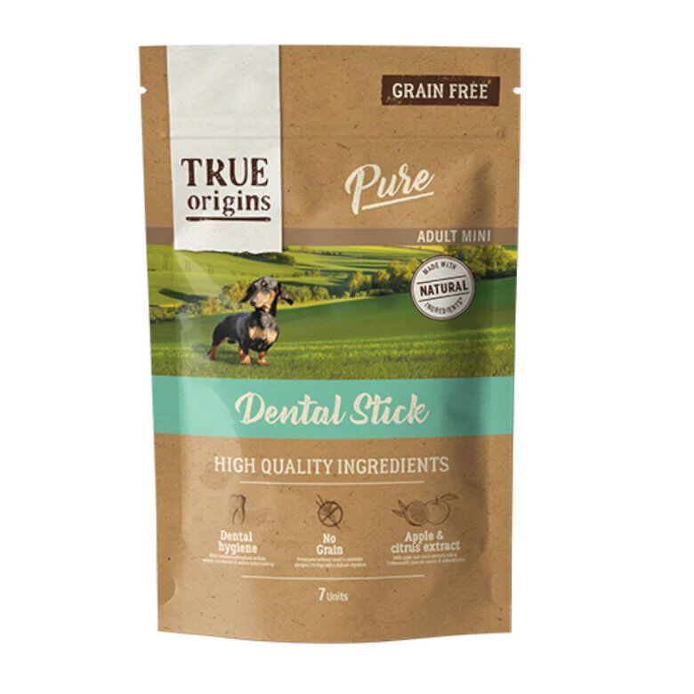True Origins Pure - Sticks Dentaires Sans C&eacute;r&eacute;ales pour Petits Chiens - x7 Image num&eacute;ro 1
