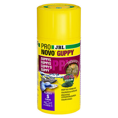 JBL - Aliment en Flocons Pronovo GUPPY FLAKES pour Poissons Tropicaux
