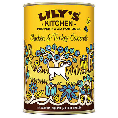 Lily's Kitchen - Recette Cocotte au Poulet et à la Dinde pour Chiens - 400g