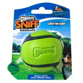 ChuckIt! - Balle Sniff Fetch Ball Beurre de Cacahouette pour Chiens - M