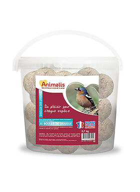 Animalis - Boules de Graisse pour Oiseaux des Jardins - x30
