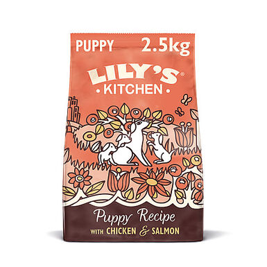 Lily's Kitchen - Croquettes Poulet et Saumon Sans Céréales pour Chiot - 2,5Kg