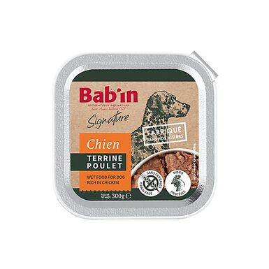 Bab'in - Terrine au poulet pour Chiens  - 300g