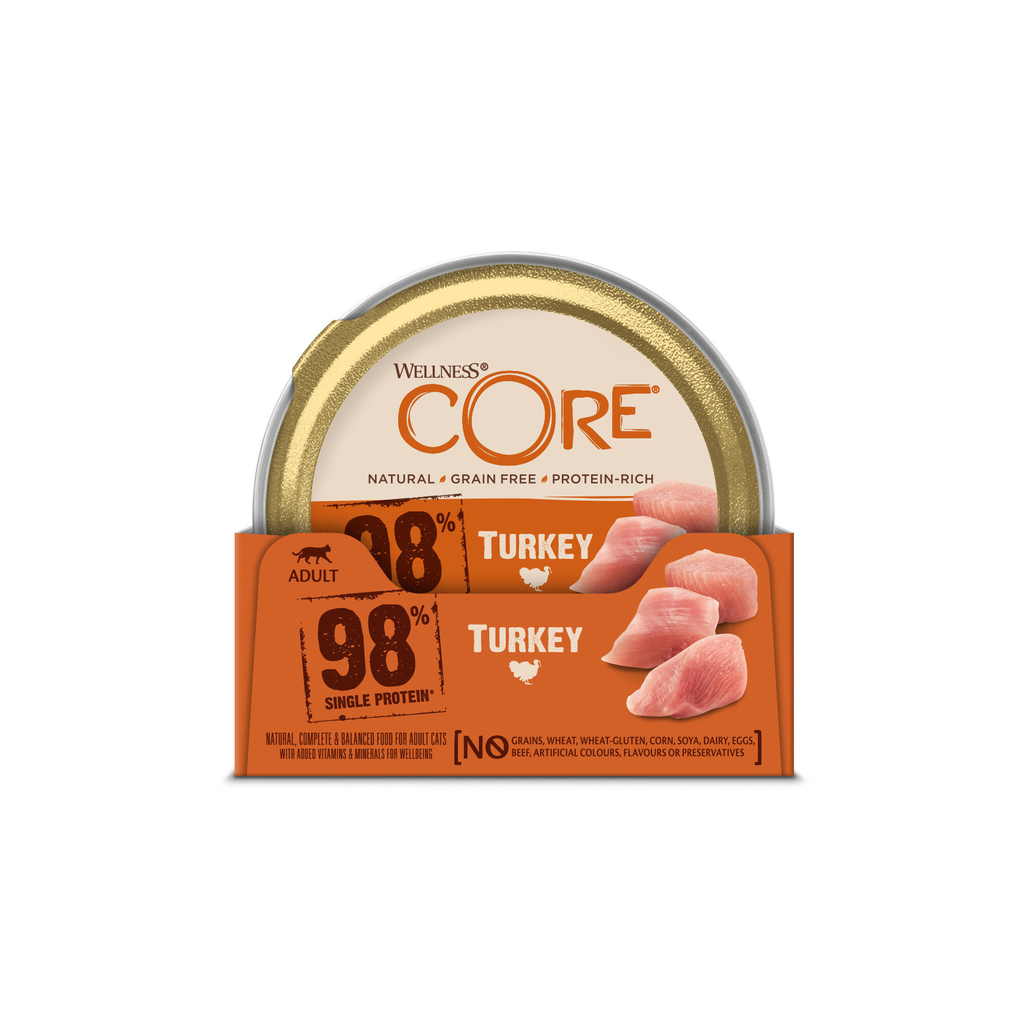 Wellness CORE - Repas Complet Naturel &agrave; la Dinde pour Chat - 85g Image num&eacute;ro 1