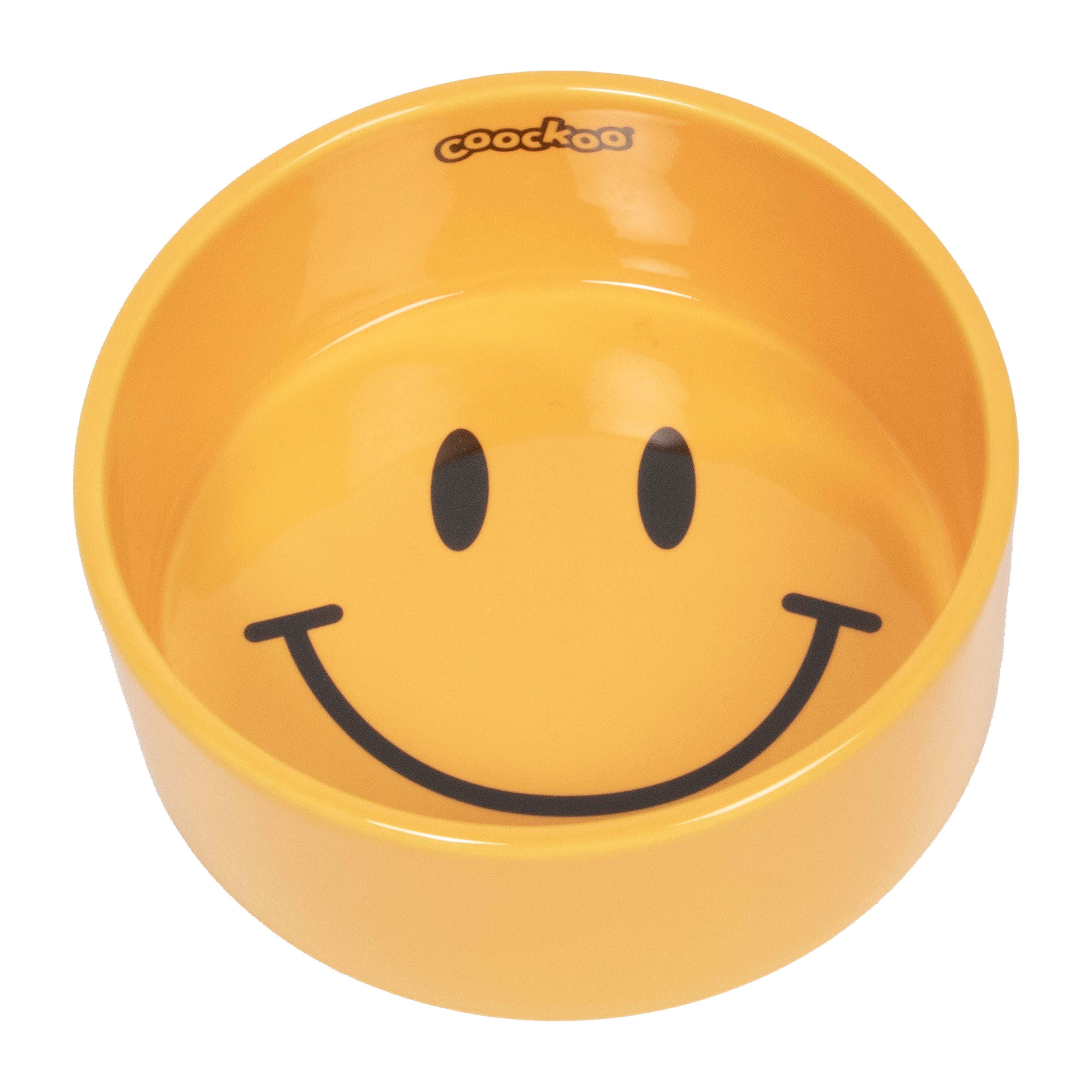 Coockoo - Gamelle Smiley Jaune pour Chiens - L/1150ml Image num&eacute;ro 1