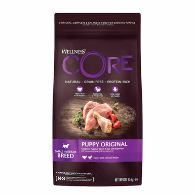 Wellness CORE - Croquettes Puppy Dinde et Poulet pour Chiot
