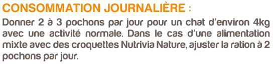 Nutrivia Nature - Sachets Bouch&eacute;es St&eacute;rilis&eacute; en Gel&eacute;e Poisson pour Chat - 6x100g Image num&eacute;ro 2