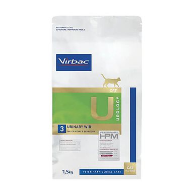 Virbac - Croquettes Veterinary HPM Urology Urinary Wib pour Chats - 1,5Kg