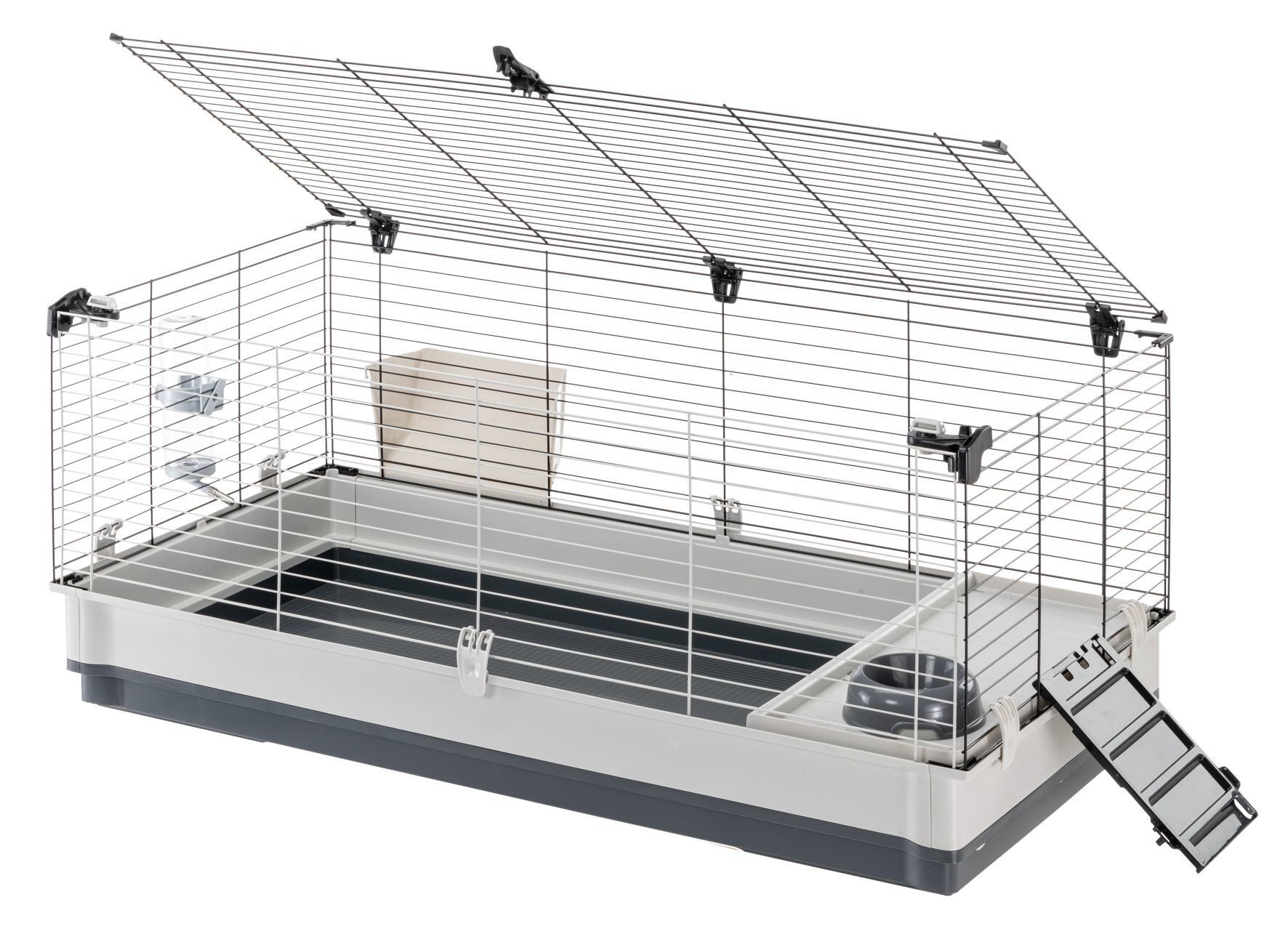 Ferplast - Cage Krolik XL pour Lapins et Cochon d Inde - Gris Image num&eacute;ro 1