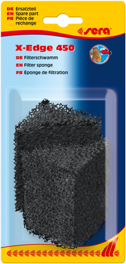 Éponge de filtration sera, noire (2 pces) - X-Edge 450