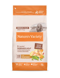 Nature's Variety - Croquettes No Grain Adulte Au Poulet Pour Chiens - 3kg