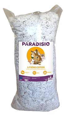 Paradisio - Litière en Coton pour Rongeurs - 15L