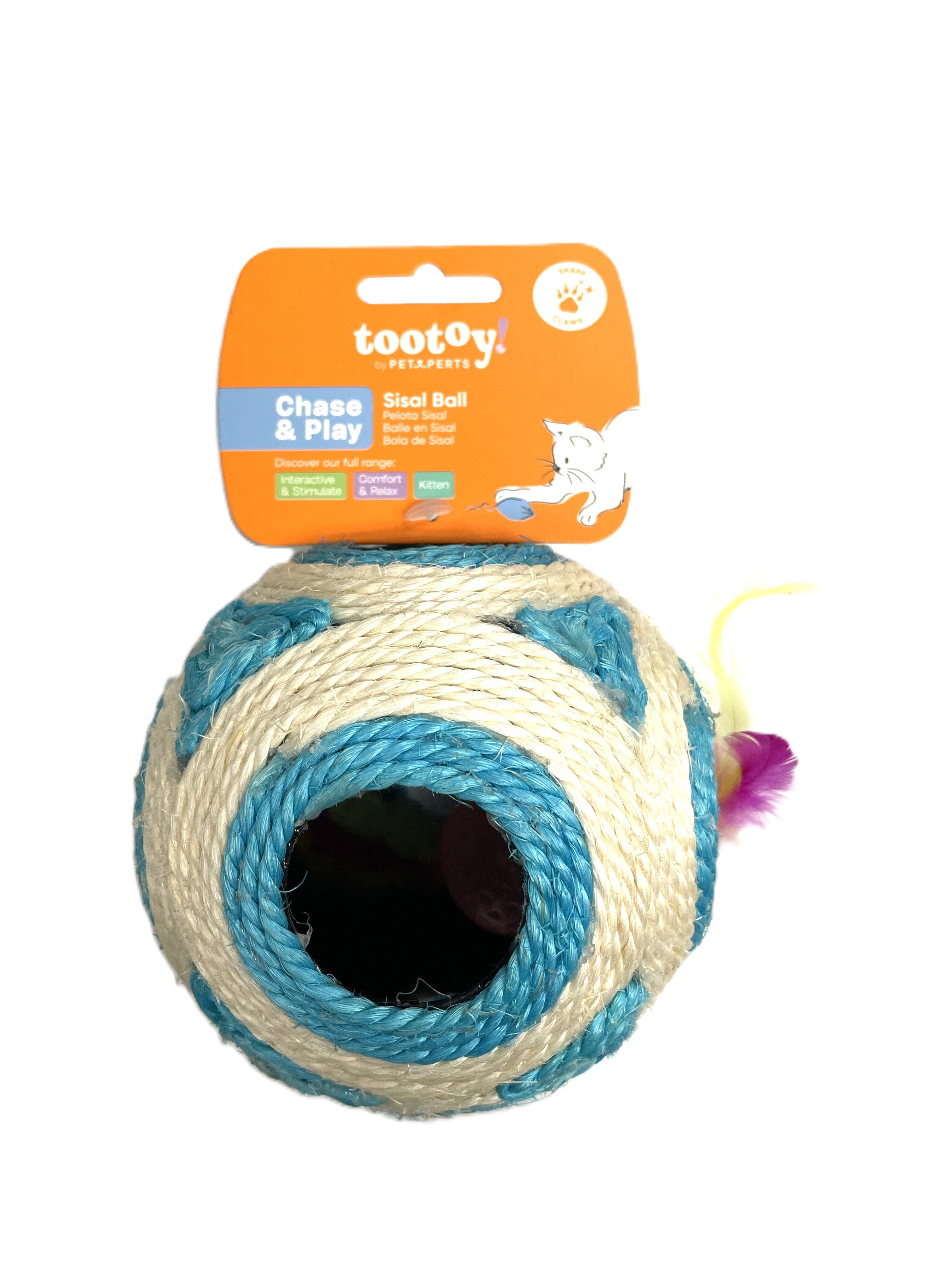 Tootoy! - Jouet Balle en Sisal pour Chats - 11cm Image num&eacute;ro 1