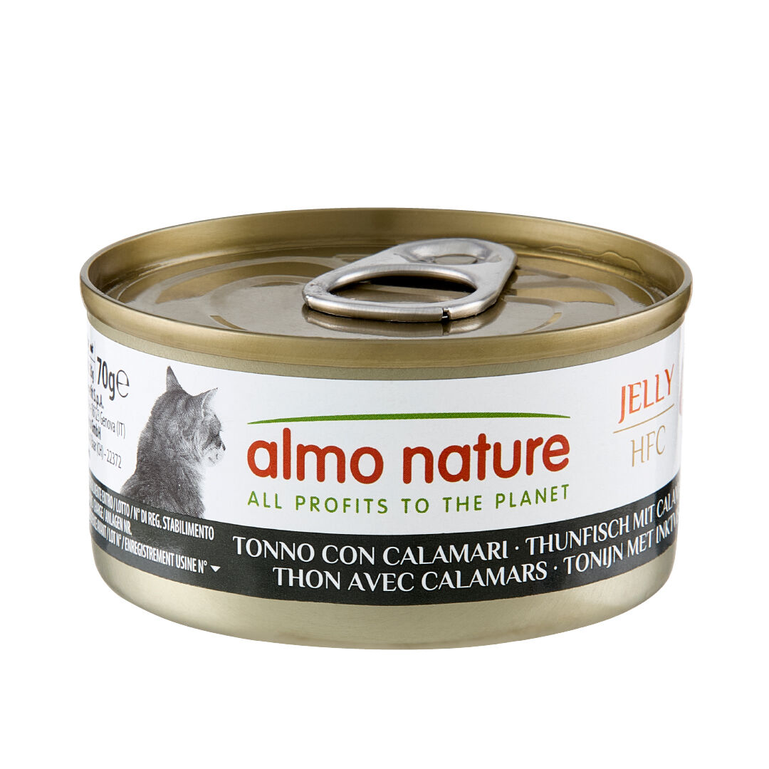 Almo Nature - P&acirc;t&eacute;e Hfc Jelly Thon Avec Calamars - 70g Image num&eacute;ro 1