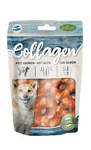 Bubimex - Friandises Collag&egrave;ne Rings au Saumon- 3cm Image num&eacute;ro 1