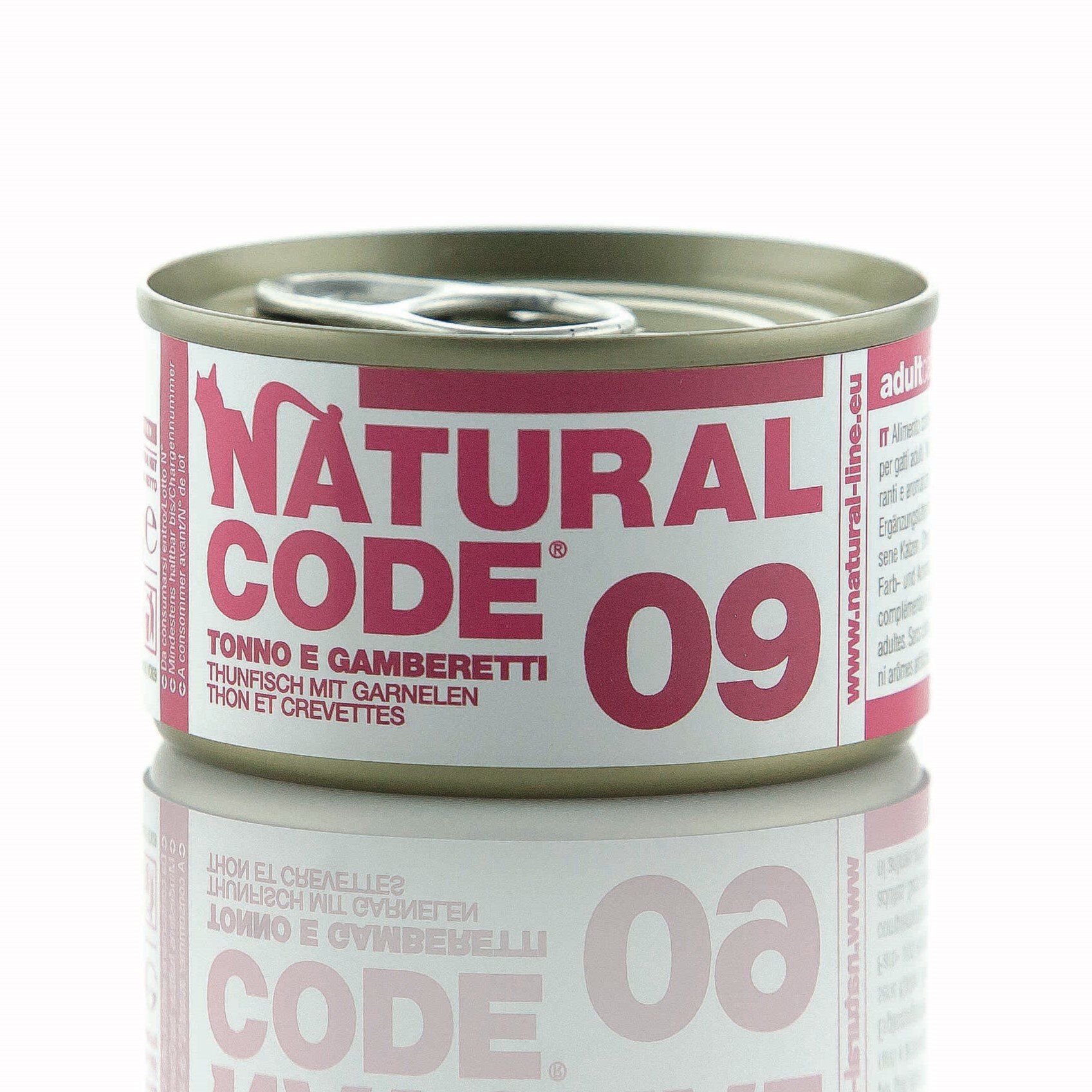 Natural Code - M&eacute;lange de Thon et Crevettes 09 pour Chats - 85g Image num&eacute;ro 1