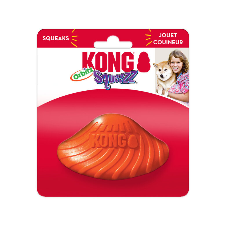 KONG - Jouet Soucoupe Squeezz Orbitz pour Chiens - S/M Image numéro 1 KONG - Jouet Soucoupe Squeezz Orbitz pour Chiens - S/M Image numéro 1