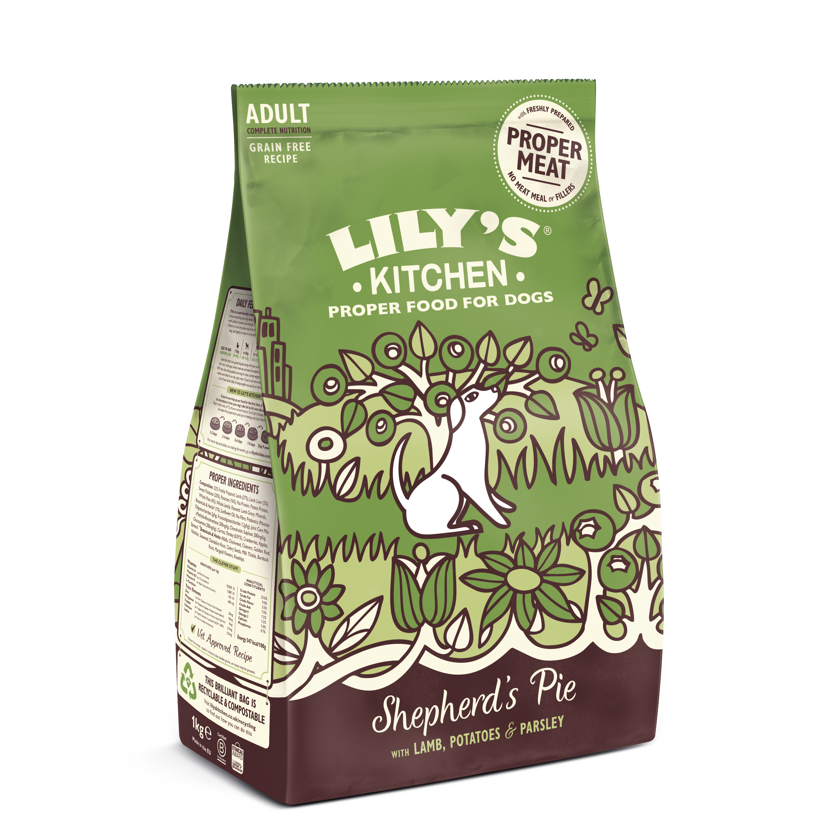 Lily's Kitchen - Croquettes Shepherds Pie sans C&eacute;r&eacute;ales Agneau Potatoes pour Chiens Adultes - 2,5Kg Image num&eacute;ro 3